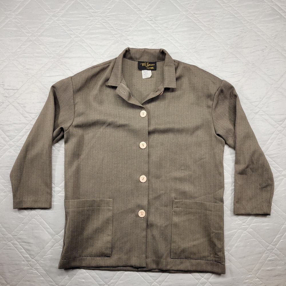 Toni Garment for C.C. Vintage Magic‎ Blazer w/ herringbone pattern size 6